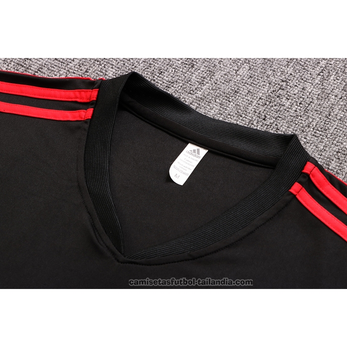 Chandal del Manchester United Manga Corta 22/23 Negro